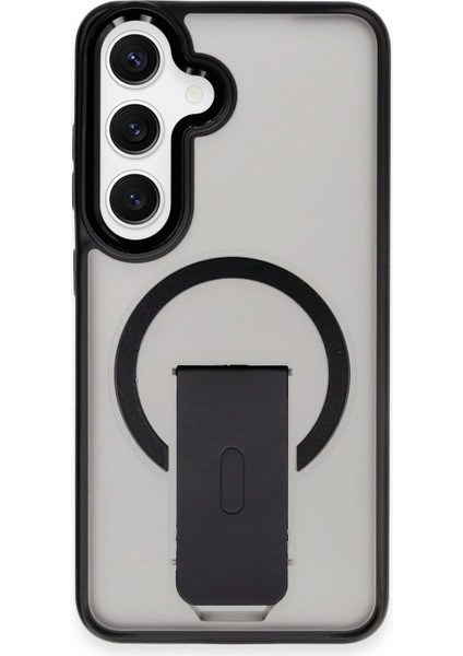 Samsung Galaxy S24 Tork Magsafe Standlı Kapak - Siyah