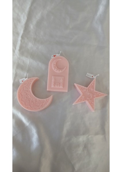 Ramazan Temalı Üçlü Mum Seti Hediyelik fiyatları
