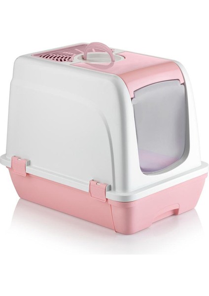 Orta Boy Çekmeceli Kapalı Kedi Tuvaleti Kürek Hediyeli 47 x 39,5 x 55CM modelleri