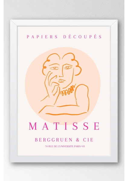 Henri Matisse Papiers Decoupes Çerçeveli Tablo - Kağıt Kesme Sanatı - Eklektik Tarz Duvar Dekoru fiyatları
