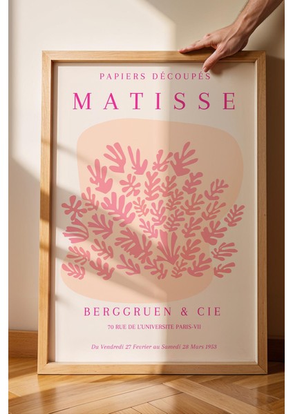 Henri Matisse Papiers Decoupes Çerçeveli Tablo - Kağıt Kesme Sanatı - Eklektik Tarz Duvar Dekoru
