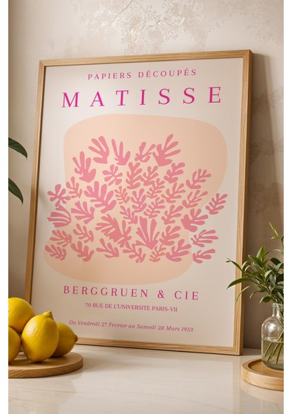 Henri Matisse Papiers Decoupes Çerçeveli Tablo - Kağıt Kesme Sanatı - Eklektik Tarz Duvar Dekoru fiyatları