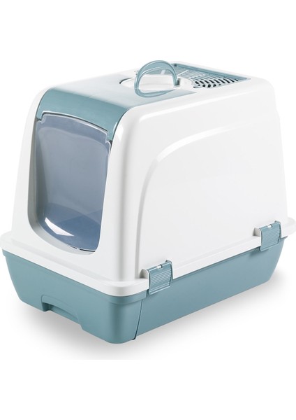 Orta Boy Çekmeceli Kapalı Kedi Tuvaleti Kürek Hediyeli 47 x 39,5 x 55cm fiyatları