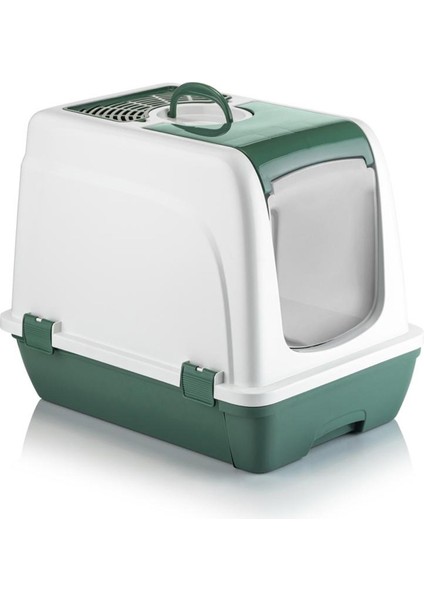 Orta Boy Çekmeceli Kapalı Kedi Tuvaleti Kürek Hediyeli 47 x 39,5 x 55cm modelleri