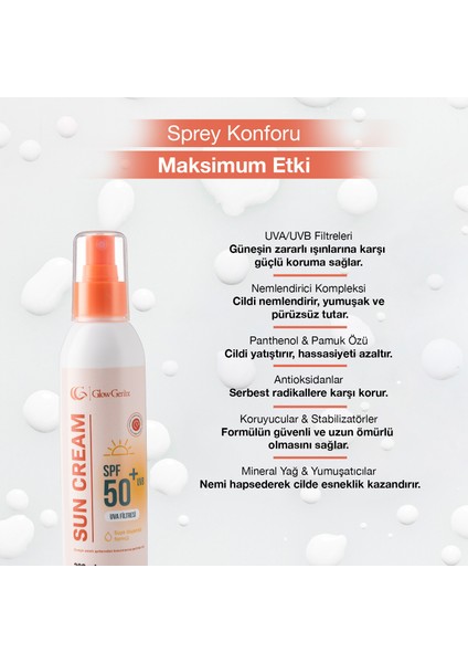 Tüm Cilt Tiplerine Uygun Yüksek Uv Korumalı Leke Önleyici Spf 50 Sprey Güneş Kremi | 200 ml modelleri