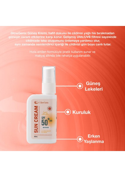 Tüm Cilt Tiplerine Uygun Yüksek Uv Korumalı Leke Önleyici Spf 50 Güneş Kremi 50 ml fiyatları