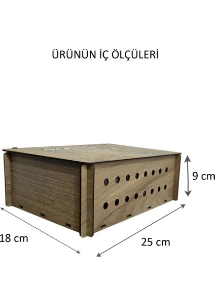 Modem Saklama Kutusu - 25X18X9 cm - Kedili Kapak fırsatları