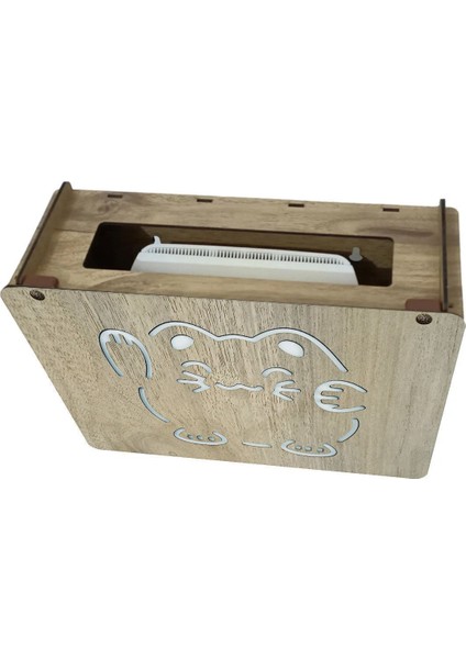 Modem Saklama Kutusu - 25X18X9 cm - Kedili Kapak indirimleri