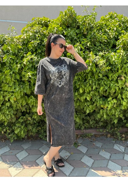 Özel Seri Logolu Taş Işlemeli Midi Boy Elbise modelleri