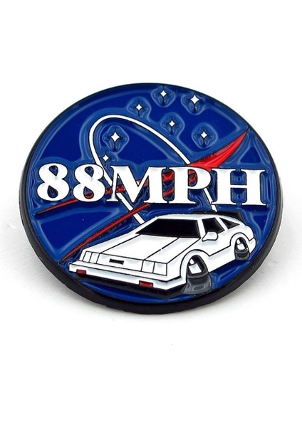 Geleceğe Dönüş Delorean 88 Mph Zaman Yolcusu Coffee Araba Metal Rozet RX007