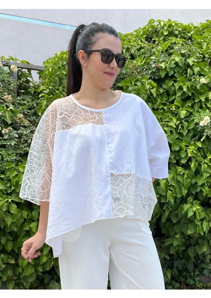 Premium Keten Tasarım Bluz fiyatları