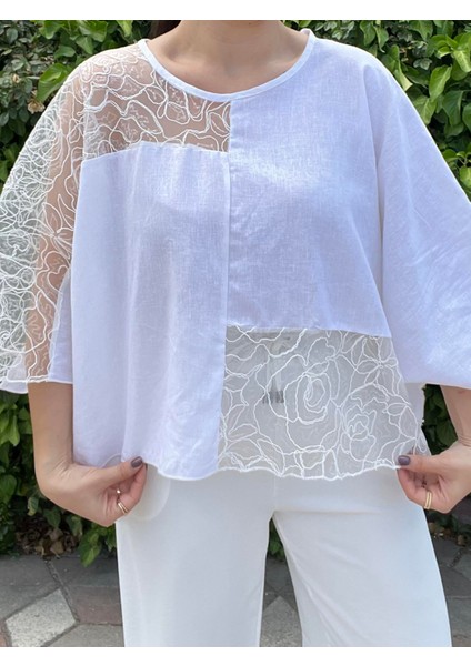 Premium Keten Tasarım Bluz modelleri