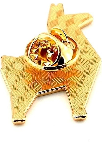 Origami Hayvan Figürü Lama Geometrik Metal Yaka Çanta Süsü Rozet RZ373 modelleri
