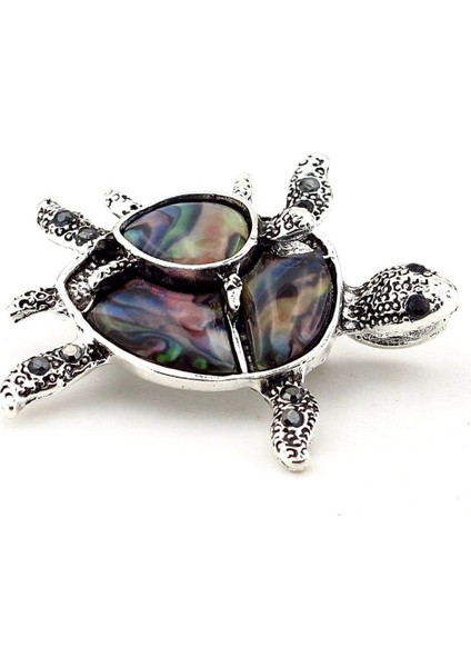 Deniz Kaplumbağası Anne Bebek Resif Metal Yaka Süsü Broş RZ437 modelleri