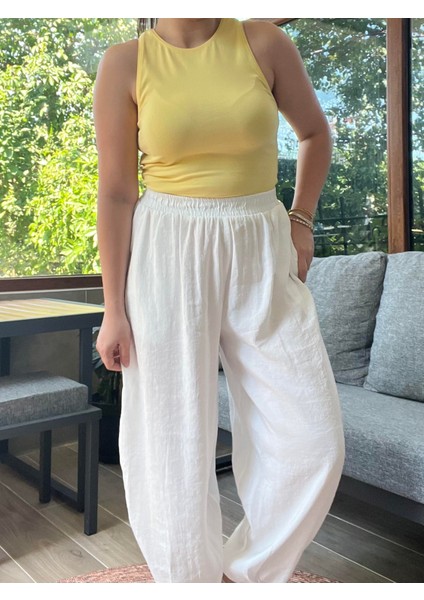 Ekru Tensel Şalvar Pantolon fiyatları