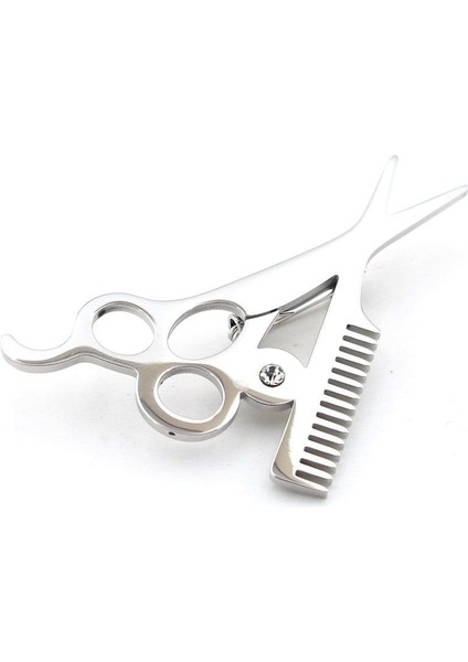 Makas Tarak Kuaför Berber Fön Paslanmaz Çelik Broş Rozet RZ288