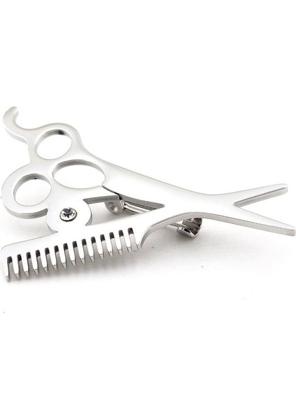 Makas Tarak Kuaför Berber Fön Paslanmaz Çelik Broş Rozet RZ288 modelleri