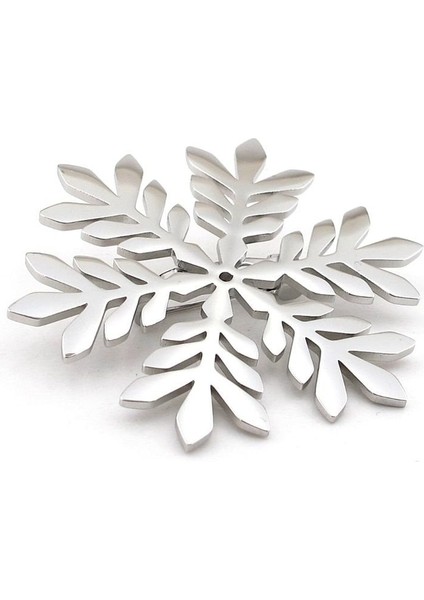 Kar Tanesi Snow Flake Yeni Yıl Yılbaşı Paslanmaz Çelik Broş Rozet RZ295 fiyatları