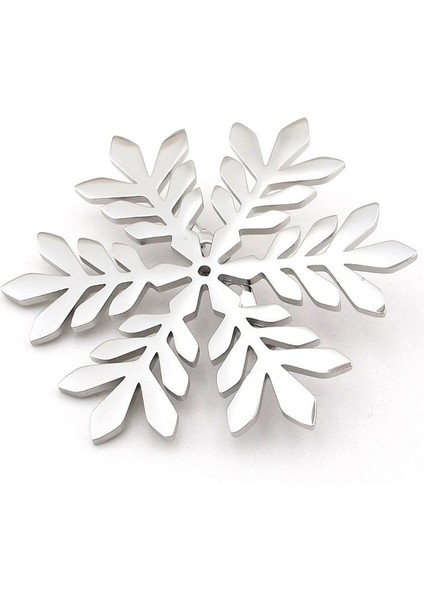 Kar Tanesi Snow Flake Yeni Yıl Yılbaşı Paslanmaz Çelik Broş Rozet RZ295 modelleri