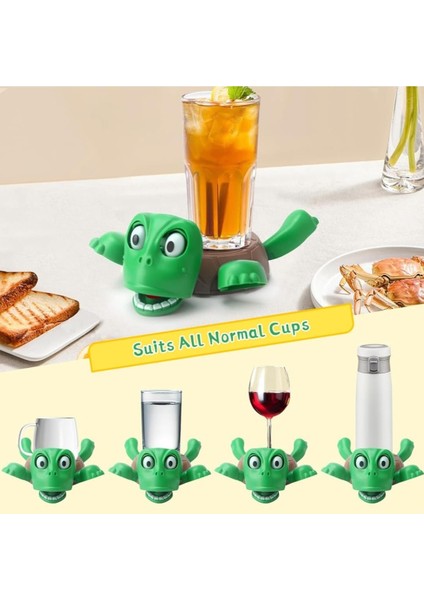 Hareketli Çılgın Kaplumbağa Bardak Altlığı