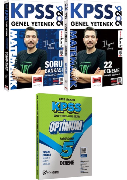 2026 Kpss Matematik Soru Bankası 22 Deneme - Lisans Optimum 5 Deneme