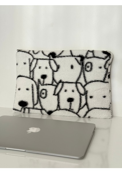 Sevimli Köpek Desenli Peluş Yumuşak 13-14-15-16 Inç Laptop Notebook Çantası, Kitap Çantası fiyatları