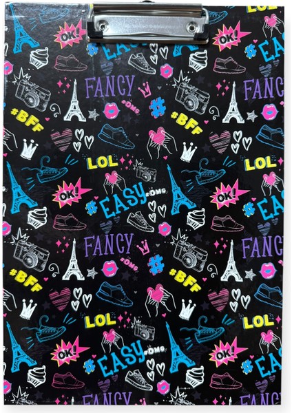 Dekoratif A4 Desenli Sekreterlik