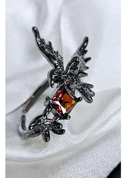 Y2K Taşlı Karga Yüzük fiyatları