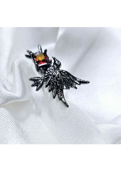 Y2K Taşlı Karga Yüzük modelleri