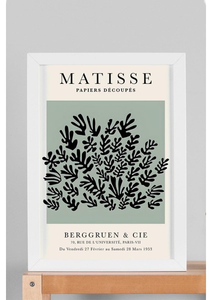 Henri Matisse Papiers Decoupes Çerçeveli Tablo - Kağıt Kesme Sanatı - Eklektik Tarz Duvar Dekoru