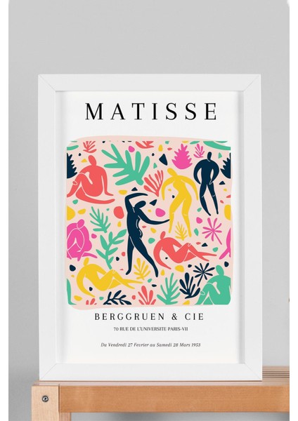 Henri Matisse Papiers Decoupes Çerçeveli Tablo - Kağıt Kesme Sanatı - Eklektik Tarz Duvar Dekoru