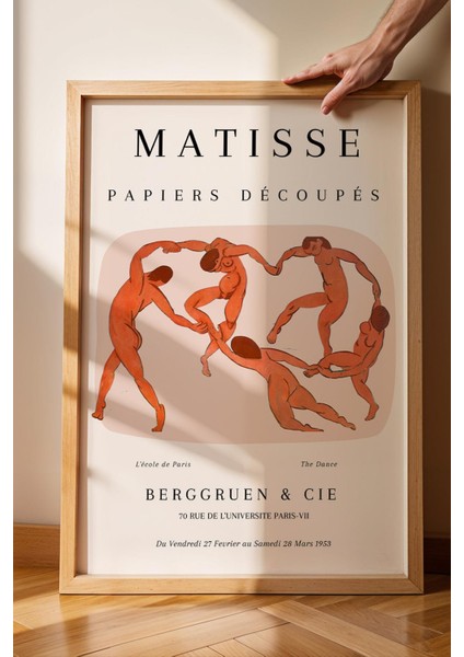 Henri Matisse The Dance Çerçeveli Tablo - Kağıt Kesme Sanatı - Eklektik Tarz Duvar Dekoru