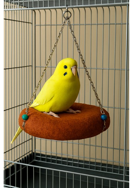 Zincirli Yataklı Kuş Hamağı - Kuş Yatağı - Kuş Dinlenme Yastığı