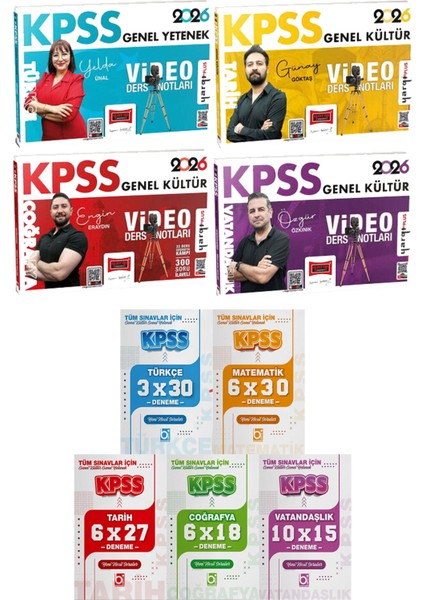 Kpss Türkçe Tarih Coğrafya Vatandaşlık Video Ders Notları - 5 Ders 31 Deneme