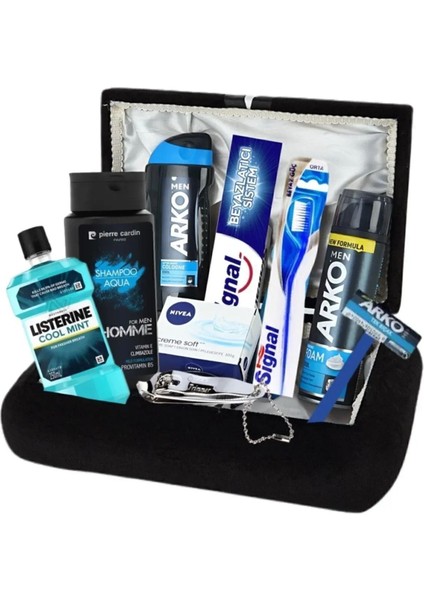Güzellik Paketim Erkek Bakım Seti - Damat Çeyiz Sandık Nişan Bohça Seti