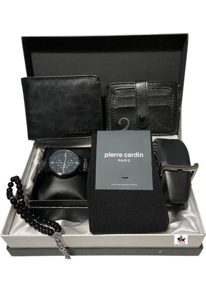 Erkek Damat Bohçası Seti Için Papyon Kutulu Cüzdan Kemer Çorap Saat Kartlık Seti