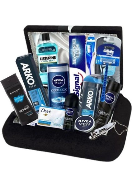 Erkek Bakım Seti - Damat Çeyiz Sandık Nişan Bohça Seti GP112021