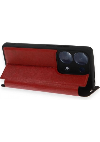 Xiaomi Redmi Note 13 Pro 4g Kılıf Flip Cover - Kırmızı