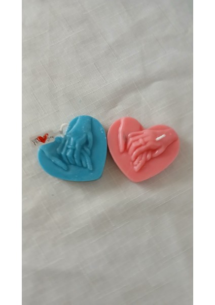 10 Adet Çift Eli Mum Söz, Nişan, Kına, Hediyelik