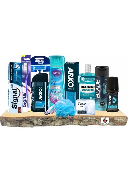 Erkek Damat Bohçası Için Sandıksız Tıraş Bakım Ürünleri 12 Parça