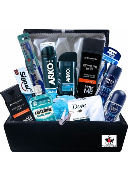 Erkek Bakım Seti - Damat Çeyiz Sandık Nişan Bohça Seti