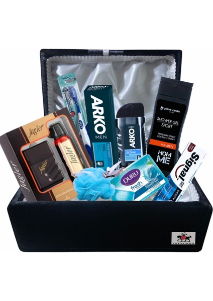 Erkek Damat Bohçası Için Damat Sandığı ve Tıraş Bakım Ürünleri
