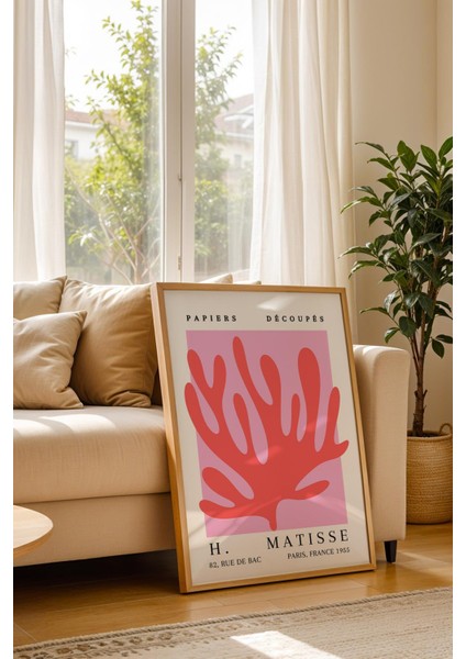 Henri Matisse Papiers Decoupes Çerçeveli Tablo - Kağıt Kesme Sanatı - Eklektik Tarz Duvar Dekoru fiyatları