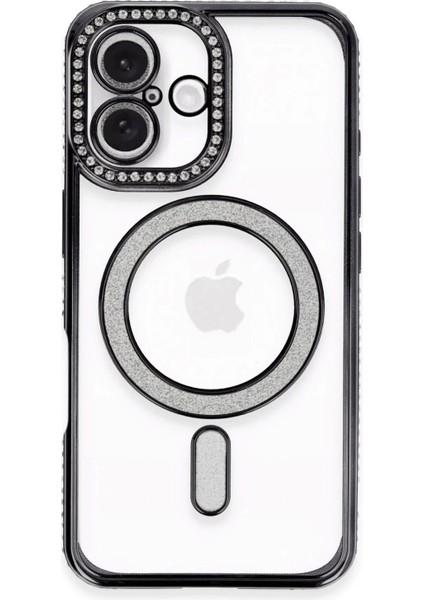 iPhone 16 Kılıf Joke Simli Magneticsafe Kılıf - Siyah fiyatları