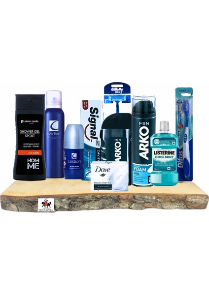 Men 1.kalite Erkek Bakım Seti - Damat Çeyiz Sandık Nişan Bohça Seti