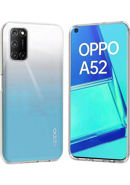 Oppo A52 2.0 mm Korumalı Silikon Kılıf Şeffaf