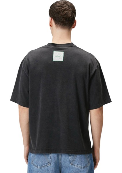 %100 Organik Pamuk Logo-Patch Erkek T-Shirt fiyatları