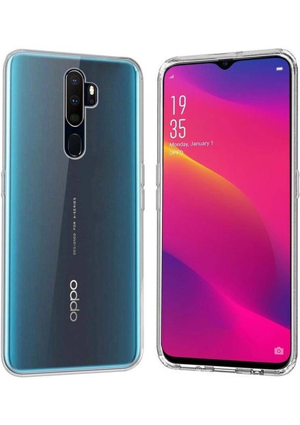 Oppo A9 2020 2.0 mm Korumalı Silikon Kılıf Şeffaf