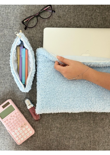 Mavi Teddy Peluş 13-14-15-16 Inç Uyumlu MacBook Kılıf, Bilgisayar Laptop Çantası, Evrak ve Kitap Çantası fırsatları