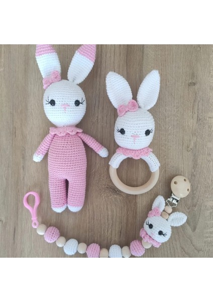 Amigurumi Örgü 1-2 Yaşyenidoğan Tavşan Set